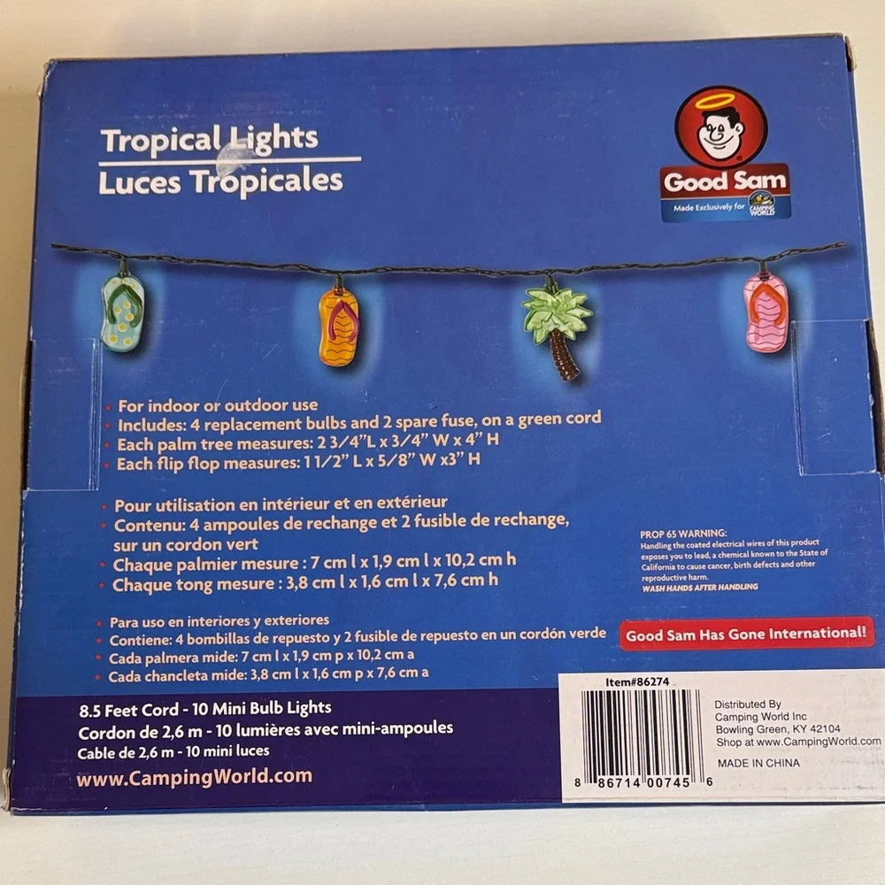 Tropical Party Lights - Multicolor. 2 boxes.